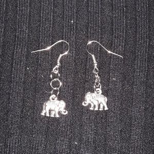 Hand made Elephant Earrings